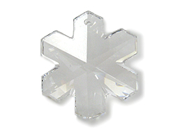 Crystal - 20mm Swarovski  Snowflake Pendant