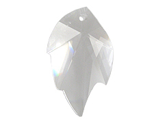 Crystal - 32x20mm Swarovski  Leaf Pendant