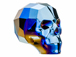 Crystal Metallic Blue 2X - 13mm Swarovski 5750 3-D Skull Bead