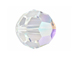 24  Crystal AB - 8mm  PRECIOSA Faceted Round Beads