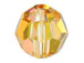 18 Crystal Metallic Sunshine - 8mm Swarovski Faceted Round Beads 