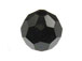 36 Jet - 4mm Swarovski Faceted Round Beads