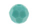 24  Turquoise - 8mm  PRECIOSA Faceted Round Beads