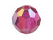 24 Fuchsia AB  - 6mm Swarovski Faceted Round Beads