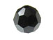 4 Jet Hematite - 14mm Swarovski Faceted Round Beads