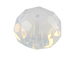 6mm White Opal - Swarovski Crystal Rondelles 