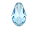 Aquamarine - 9x6mm Swarovski Faceted Teardrop Beads