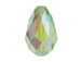 Chrysolite AB - 9x6mm Swarovski Faceted Teardrop Beads