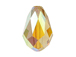 Light Colorado Topaz AB - 9x6mm Swarovski Faceted Teardrop Beads