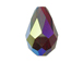 Siam AB - 9x6mm Swarovski Faceted Teardrop Beads