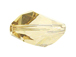 6 Crystal Golden Shadow - 12x8mm Swarovski Faceted Cubist Beads 