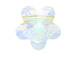24 Crystal AB - 8mm Swarovski Faceted Flower Beads