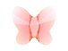 12 Light Rose - 8mm Swarovski Faceted Butterfly Beads