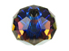 Bermuda Blue - 18mm Large Hole Swarovski 5040 Briolette Beads