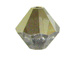 36 Crystal Dorado - 6mm Swarovski Faceted Bicone Beads