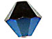 100 Metallic Blue 2X- 4mm Swarovski Faceted Bicone Beads