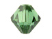 48  Green Tourmaline  - 5mm Swarovski Faceted Bicone Beads