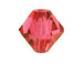 144  Indian Pink - 4mm  PRECIOSA Faceted Bicone Beads