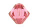 100 3mm Rose - Swarovski Faceted Bicone Beads