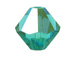 144  Blue Zircon AB - 4mm  PRECIOSA Faceted Bicone Beads