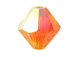 100 Fire Opal AB - 4mm Swarovski Faceted Bicone Beads