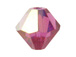 100 3mm Fuchsia AB - Swarovski Faceted Bicone Beads