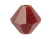 100 3mm Dark Red Coral - Swarovski Faceted Bicone Beads