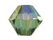 53 Aquamarine Verde - 4mm Bicone Custom Coated Swarovski Faceted Crystals