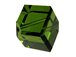 24 Olivine - 4mm Swarovski Faceted Offset Cube 