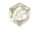 6 Crystal Silver Shade - 8mm Swarovski Faceted Cube Beads