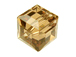 24 Colorado Topaz - 4mm Swarovski Faceted Cube Beads