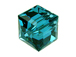 12 Indicolite - 6mm Swarovski Faceted Cube Beads
