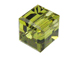 24 Khaki - 4mm Swarovski Faceted Cube Beads
