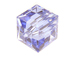 12 Light Sapphire - 6mm Swarovski Faceted Cube Beads