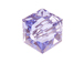 24 Provence Lavender - 4mm Swarovski Faceted Cube Beads 
