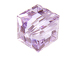 6 Violet - 8mm Swarovski Faceted Cube Beads 