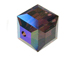 12 Burgundy AB - 6mm Swarovski Faceted Cube Beads 