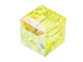 24 Light Amethyst AB - 4mm Swarovski Faceted Cube Beads 