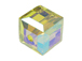 Lime AB Swarovski 5601 8mm Cube Beads Factory Pack 