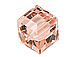 12 Vintage Rose - 6mm Swarovski Faceted Cube Beads