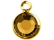 Topaz - Swarovski Crystal Gold Plated Birthstone Channel Charms, 12 x 9mm