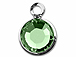 Swarovski Crystal <b>Silver Plated</b> Birthstone Channel Charms - Peridot