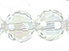 9.5mm Round Graphic Cut Crystal Bead - Crystal