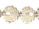 9.5mm Round Graphic Cut Crystal Bead - Military Beige