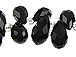 12x5.5mm Crystal Briolettes - Black