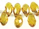 12x5.5mm Crystal Briolettes - Citrine