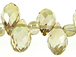 12x5.5mm Crystal Briolettes - Gold Dust