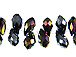 12x5.5mm Crystal Briolettes - Hematite