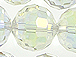 16mm Dragon Crystal Disco Ball Bead Strand - Crystal AB