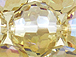 16mm Dragon Crystal Disco Ball Bead Strand - Gold Dust